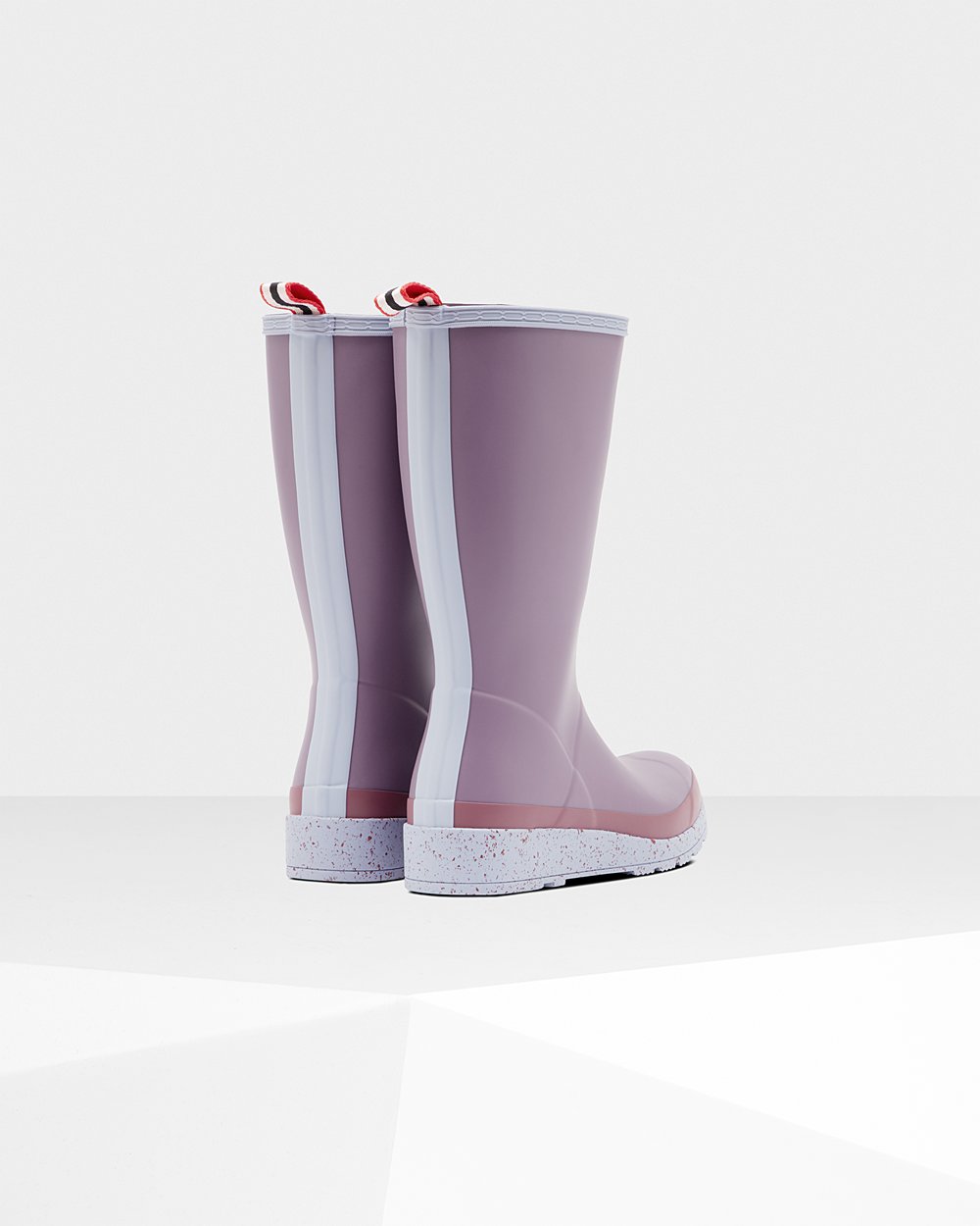 Womens Play Boots - Hunter Original Tall Speckle Rain (82HGQDUNY) - Purple